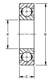 Timken-206K-深溝球軸承