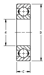 Timken-311K-深溝球軸承