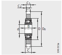 FAG-KSR16-L0-06-10-20-08-鏈傳動 惰輪輪齒單元