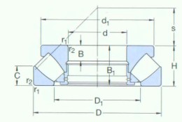 SKF-292/600EM-球面滾子推力軸承