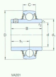 SKF-YAR208-108-2FW/VA228-特殊應用軸承