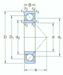 SKF-*7310BECBM-角接觸球軸承