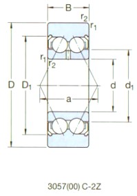 SKF-305802C-2Z-角接觸球軸承