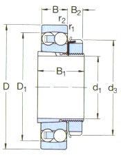 SKF-H204-自動(dòng)調(diào)心球軸承