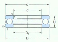 SKF-51134M-推力球軸承